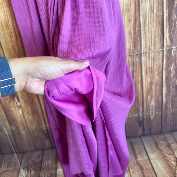 Taylor Women's Sleeveless V-Neck Side-Slit Orchid Stretch Maxi Dress Size XS - Picture 12 of 15